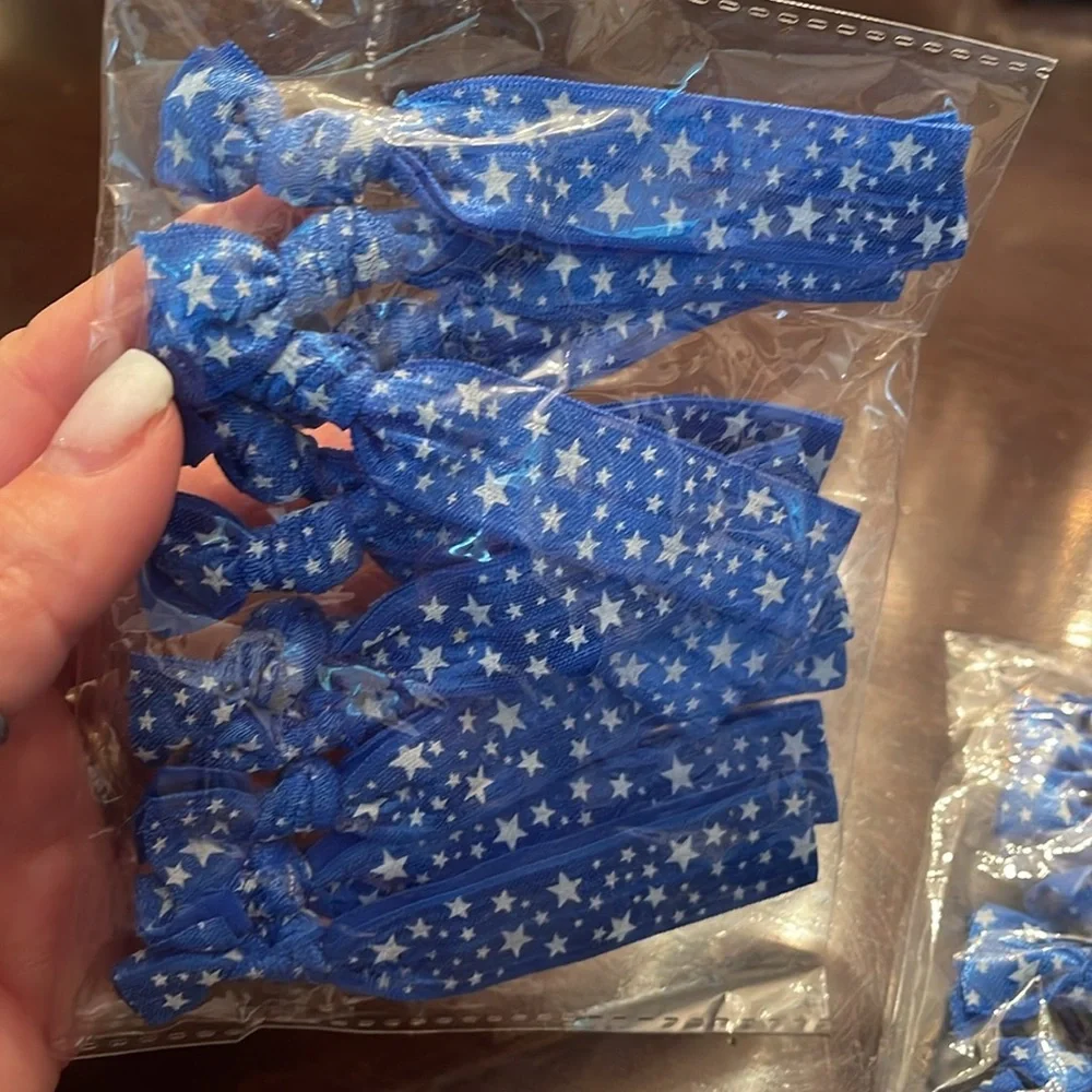 Blue Star Hair Ties 2 dozen elastic nwt